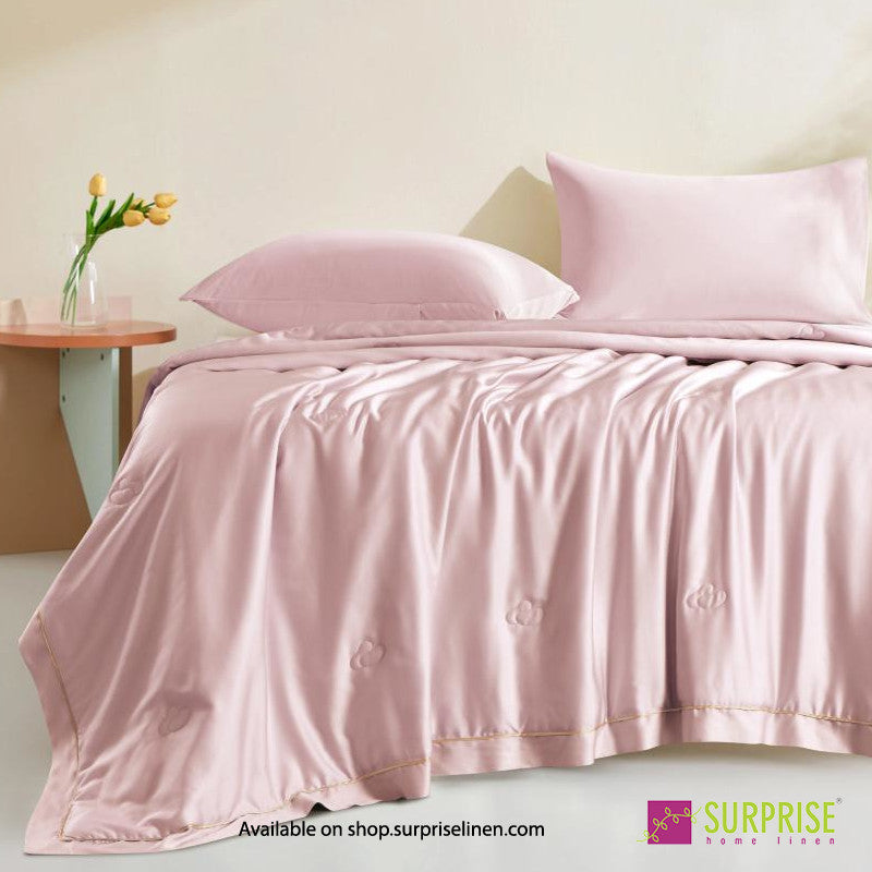 Surprise Home - Lumina Collection Tencel Comforter (Blush Pink)