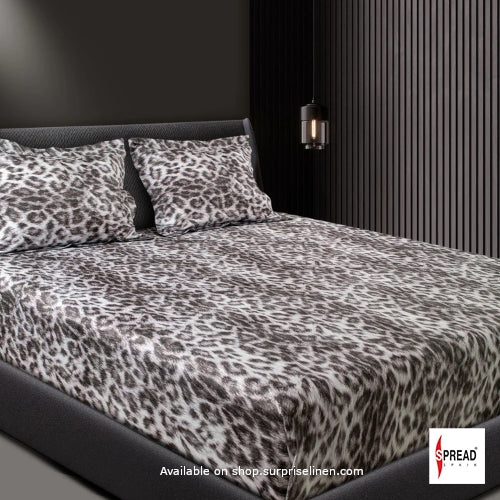 Spread Spain - Spring Summer Collection 550 TC 100% Cotton King Size Bedsheet Set (Ash)
