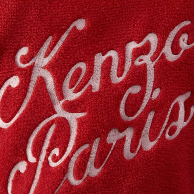 Kenzo - K Varisity Bathrobes / Kimonos in 420 GSM 100% Organic Cotton Bathrobe (Red)