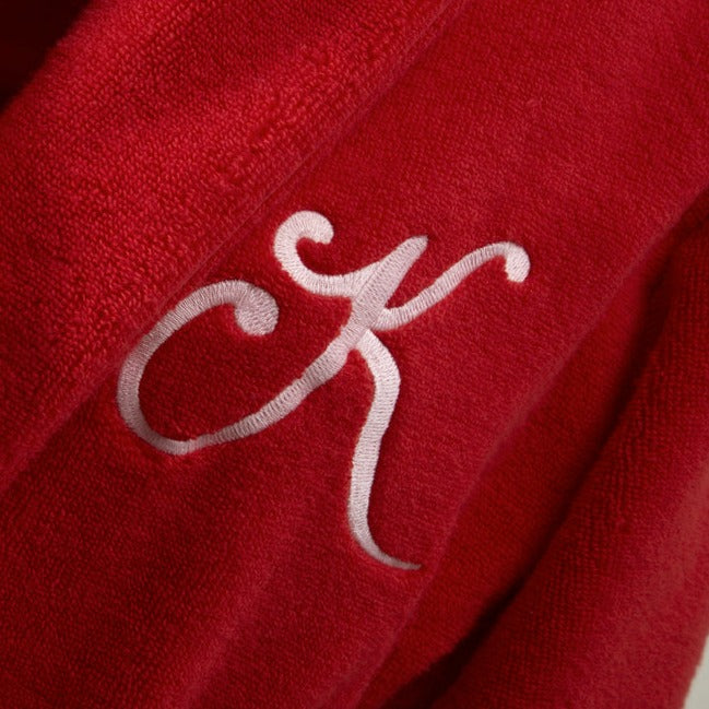 Kenzo - K Varisity Bathrobes / Kimonos in 420 GSM 100% Organic Cotton Bathrobe (Red)