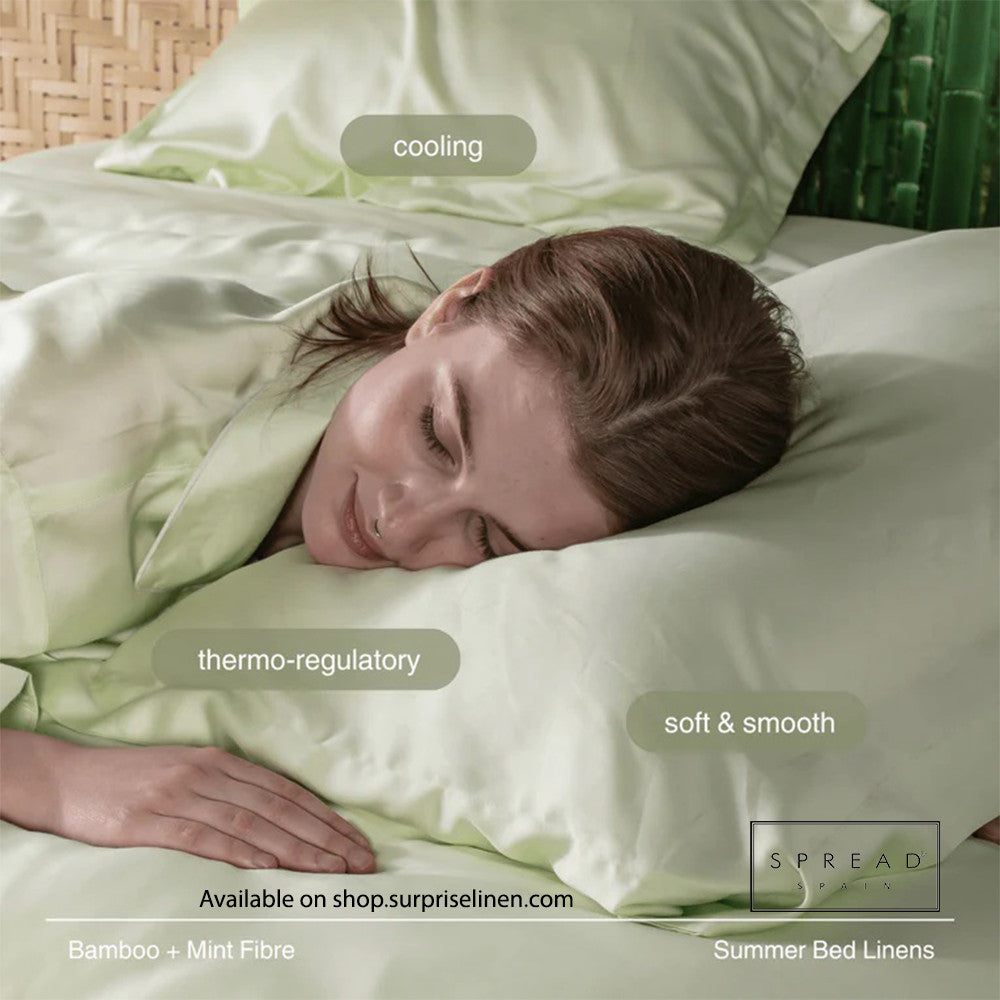 Spread Spain - Bamboo Performance Collection Premium Bedding Set (Milky Green)