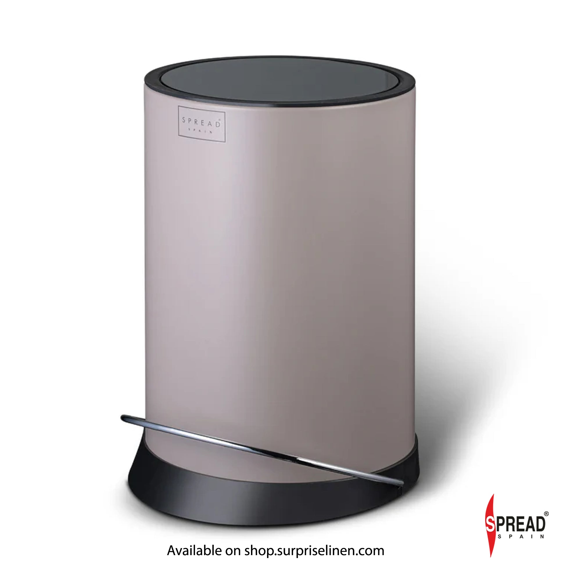 Spread Spain - Metallica Collection 6 Litre Silent Close Dustbin (Brown)