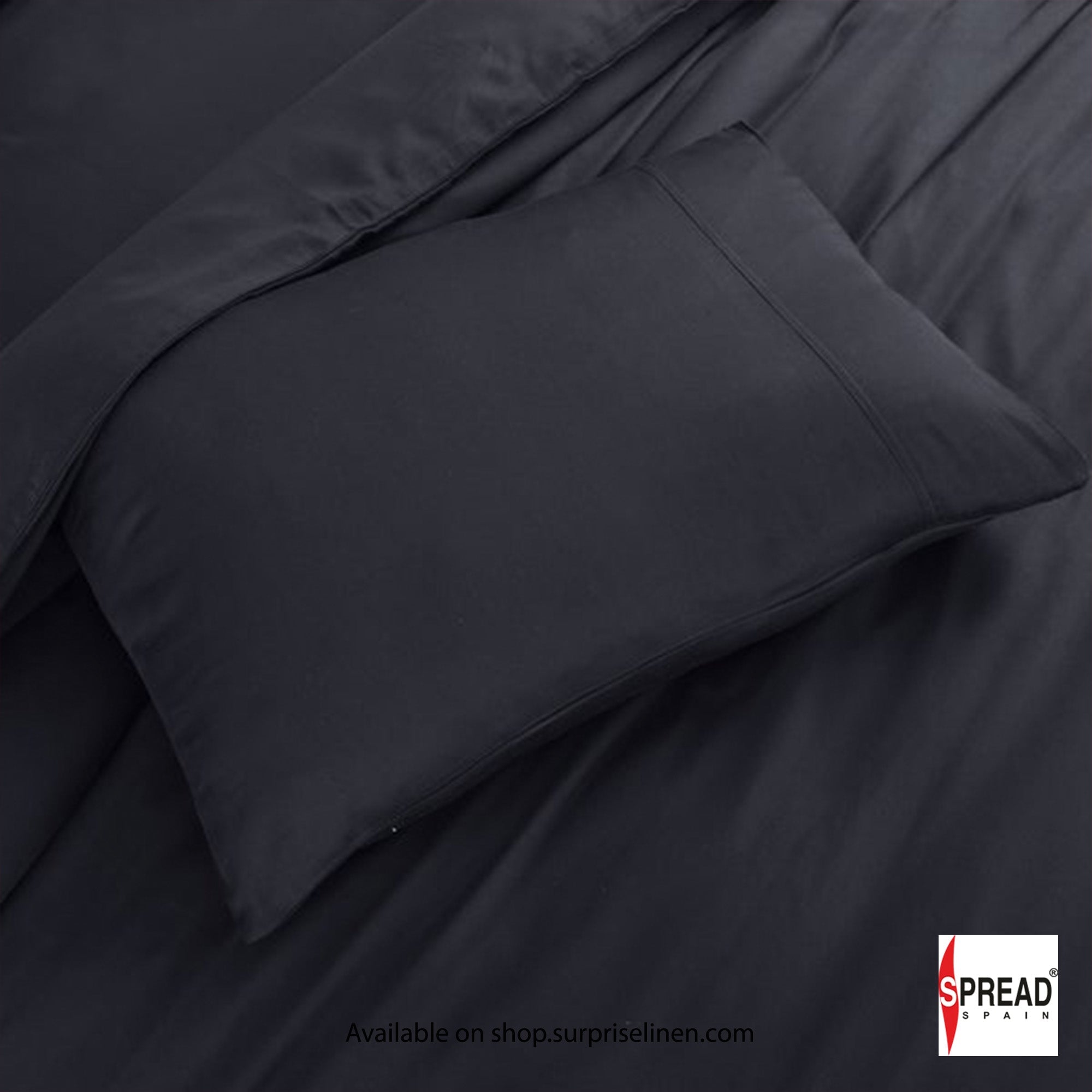 Spread Spain - Madison Avenue Collection 400 Thread Count 100% Cotton Bedding Set (Black)