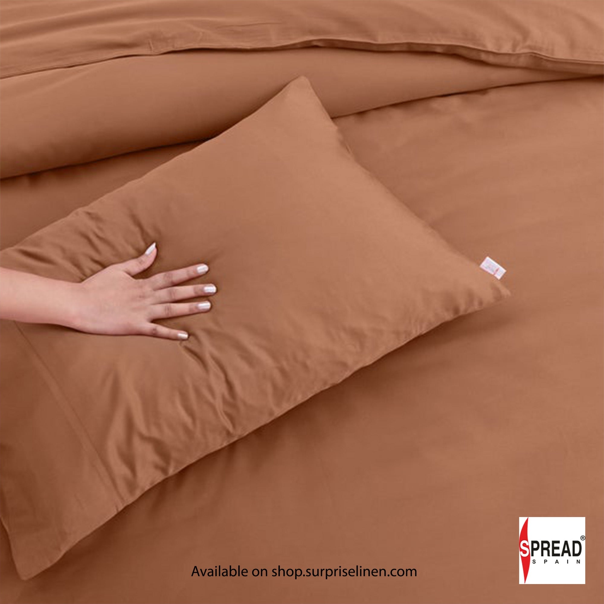 Spread Spain - Madison Avenue Collection 400 Thread Count 100% Cotton Bedding Set (Copper)