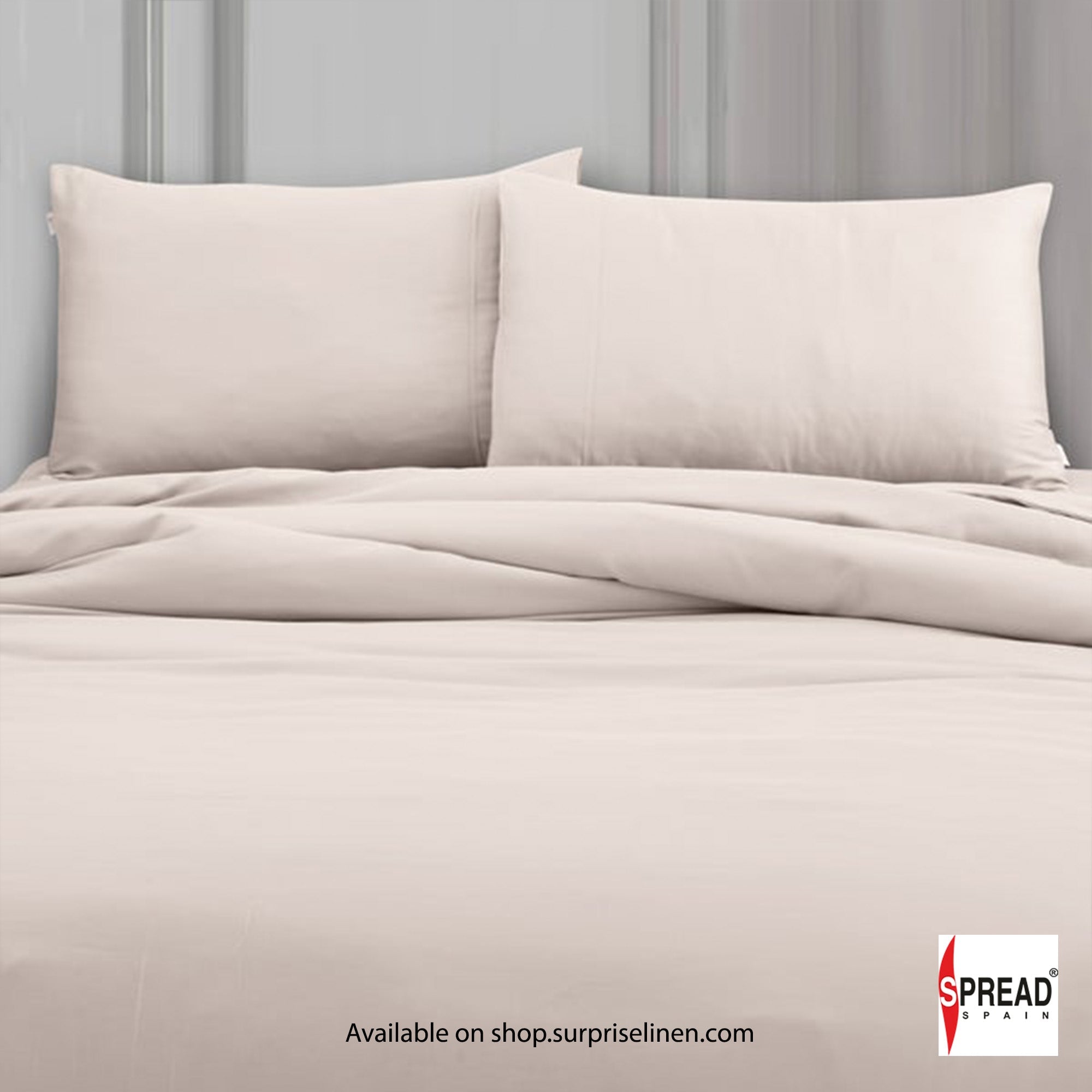 Spread Spain - Madison Avenue Collection 400 Thread Count 100% Cotton Bedding Set (Cream)