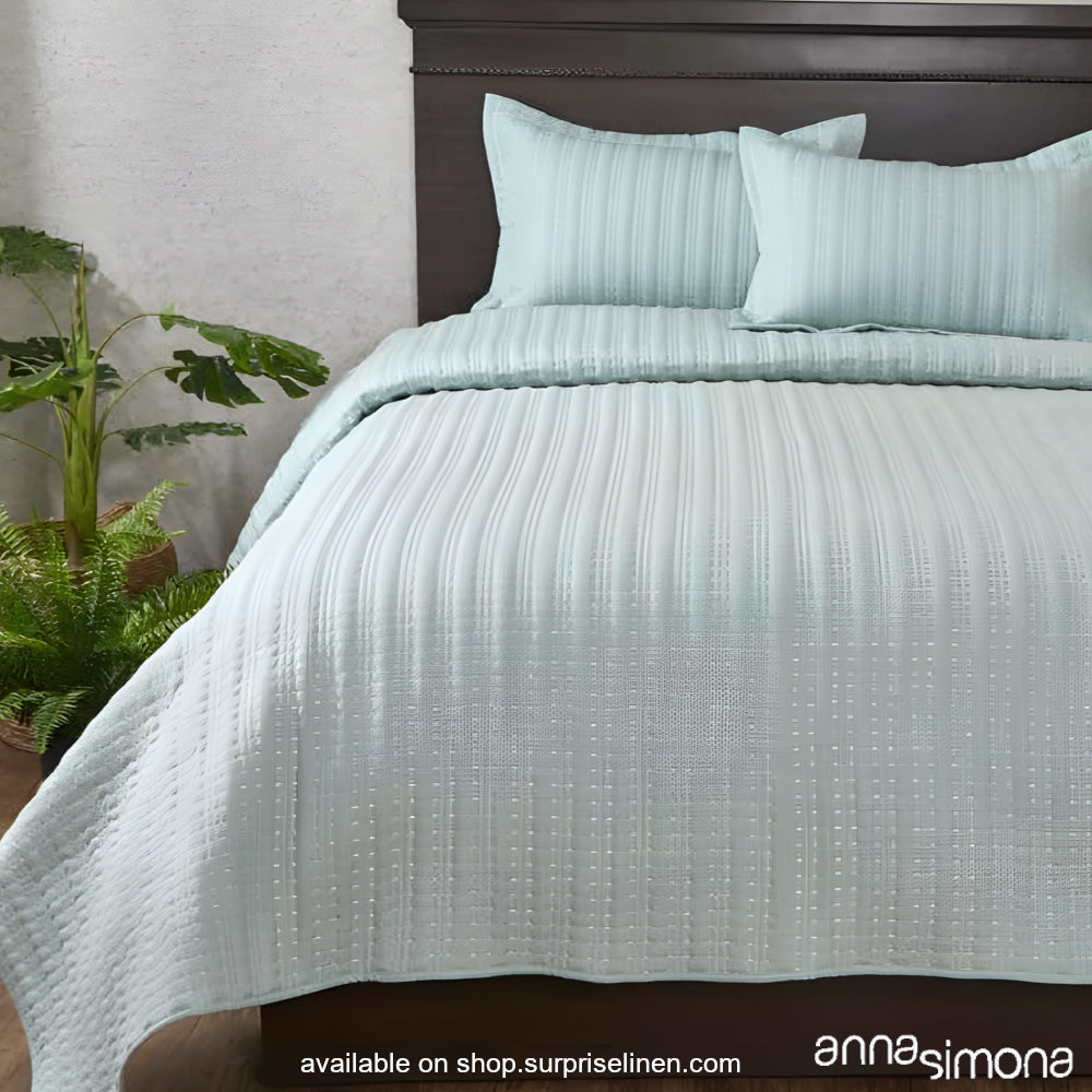 Anna Simona - Dune Viscose Linen 3 Pcs Bed Cover Set (Watery)