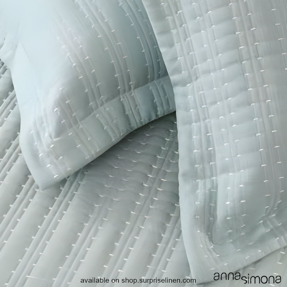 Anna Simona - Dune Viscose Linen 3 Pcs Bed Cover Set (Watery)