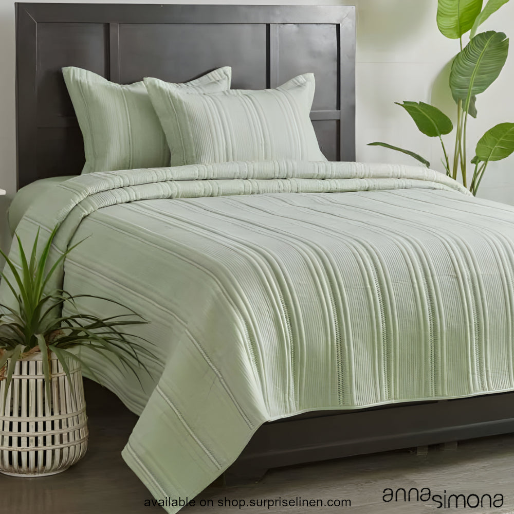 Anna Simona - Dylan Cotton 3 Pcs Bed Cover Set (Green)