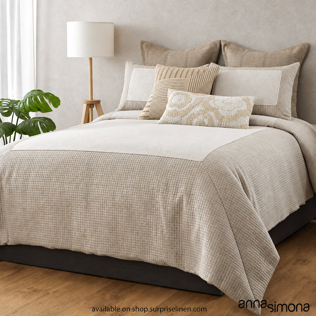 Anna Simona - Ethereal 7 Pcs Duvet Ensemble Set (Natural)