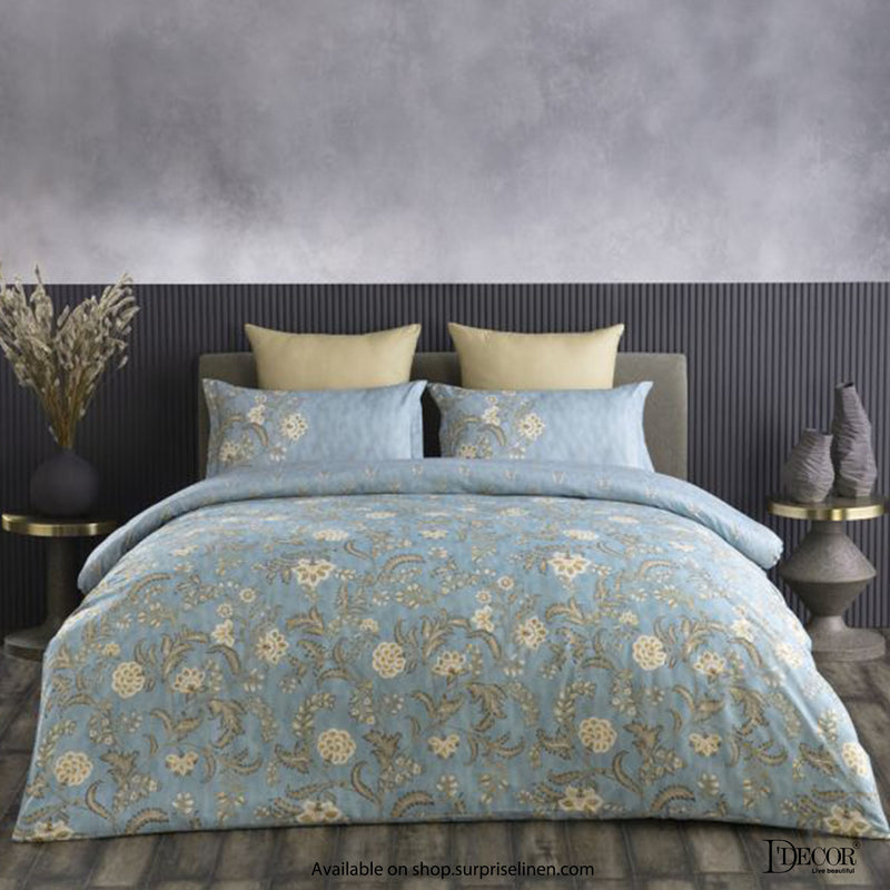 D'Decor- Primary Collection Smoke Blue Bed in a Bag Set