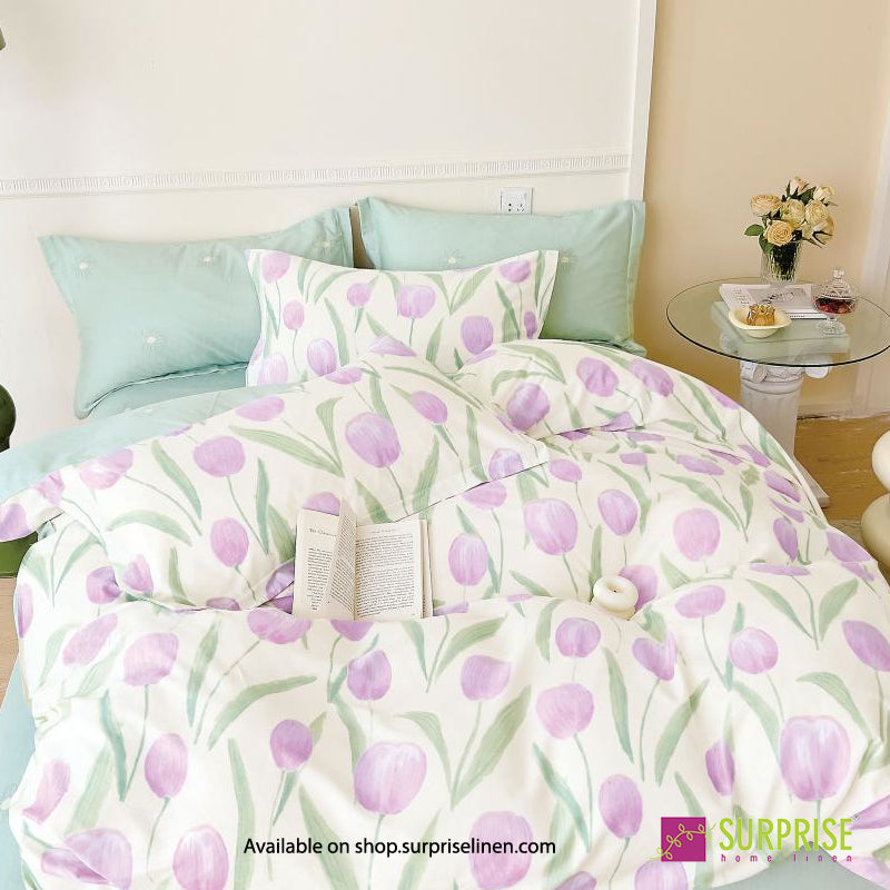 Wildflower Trails Ivory four-piece comforter set