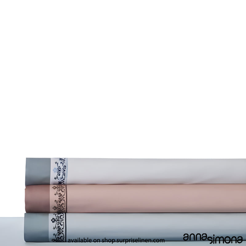 Anna Simona - Sara King Size 400 TC Cotton Satin King Size Bedsheet Set (Flemingo Pink)