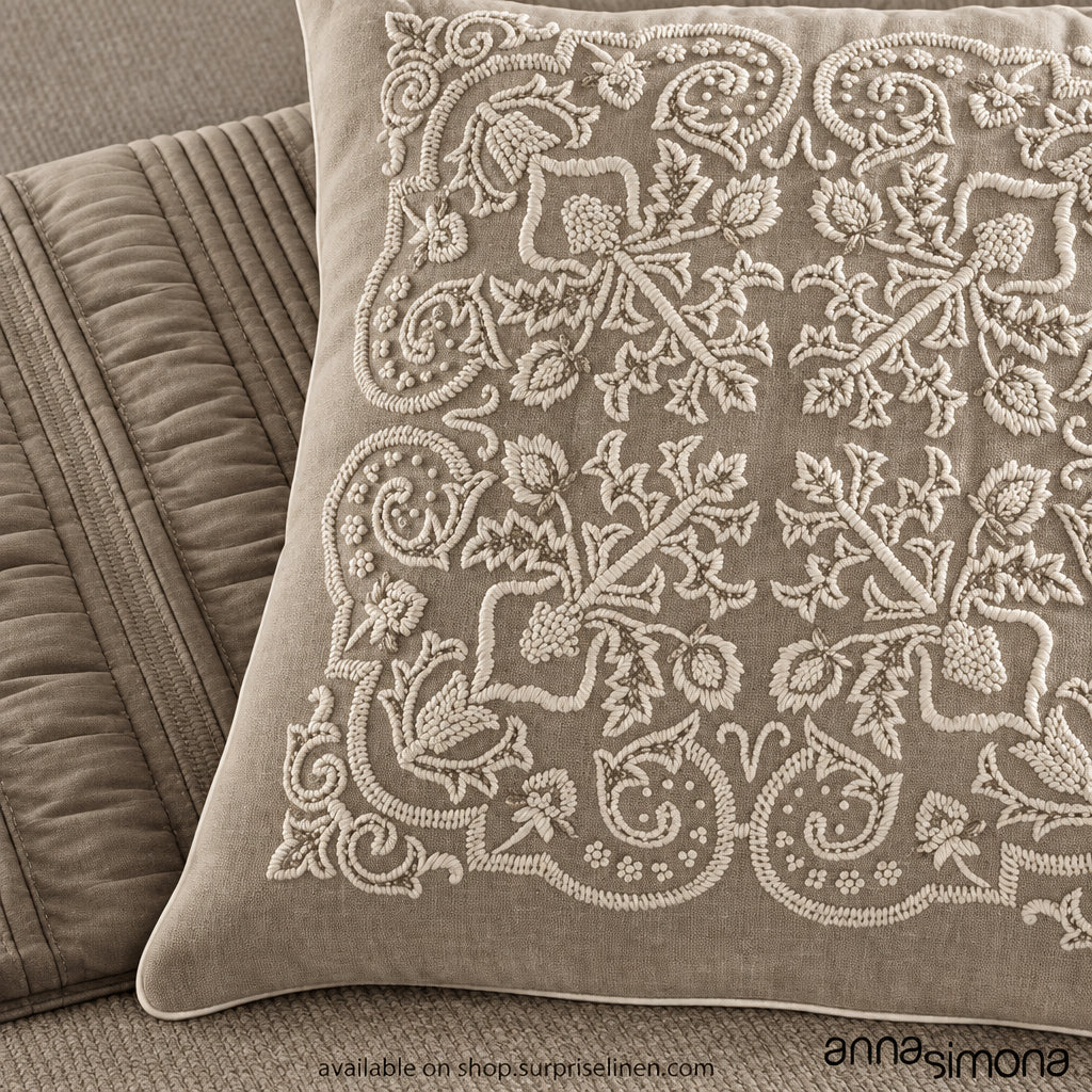 Anna Simona - Souvereign 8 Pcs Duvet Ensemble Set (Brown)