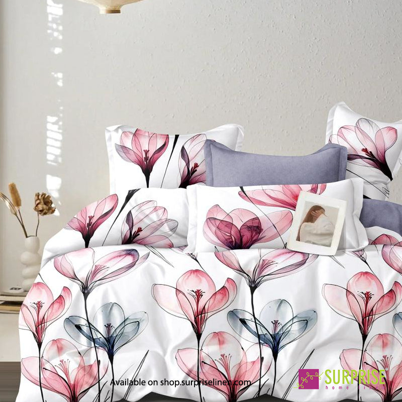 Rosewood Weave Dusty Rose four-piece comforter set