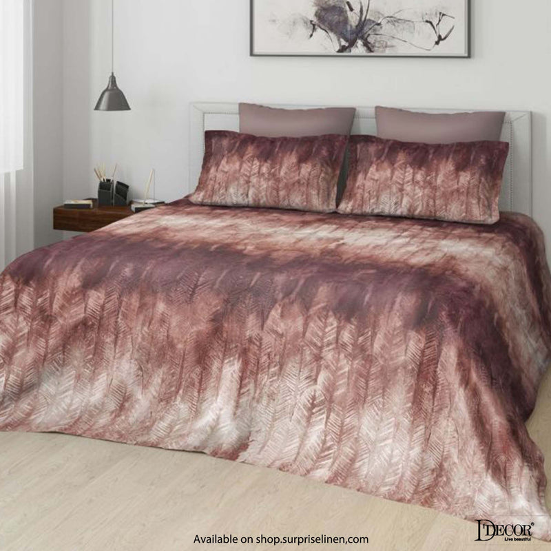 D'Decor - Evita Collection 100% Cotton Non Quilted 3 Pcs Bedcover Set (Feather)