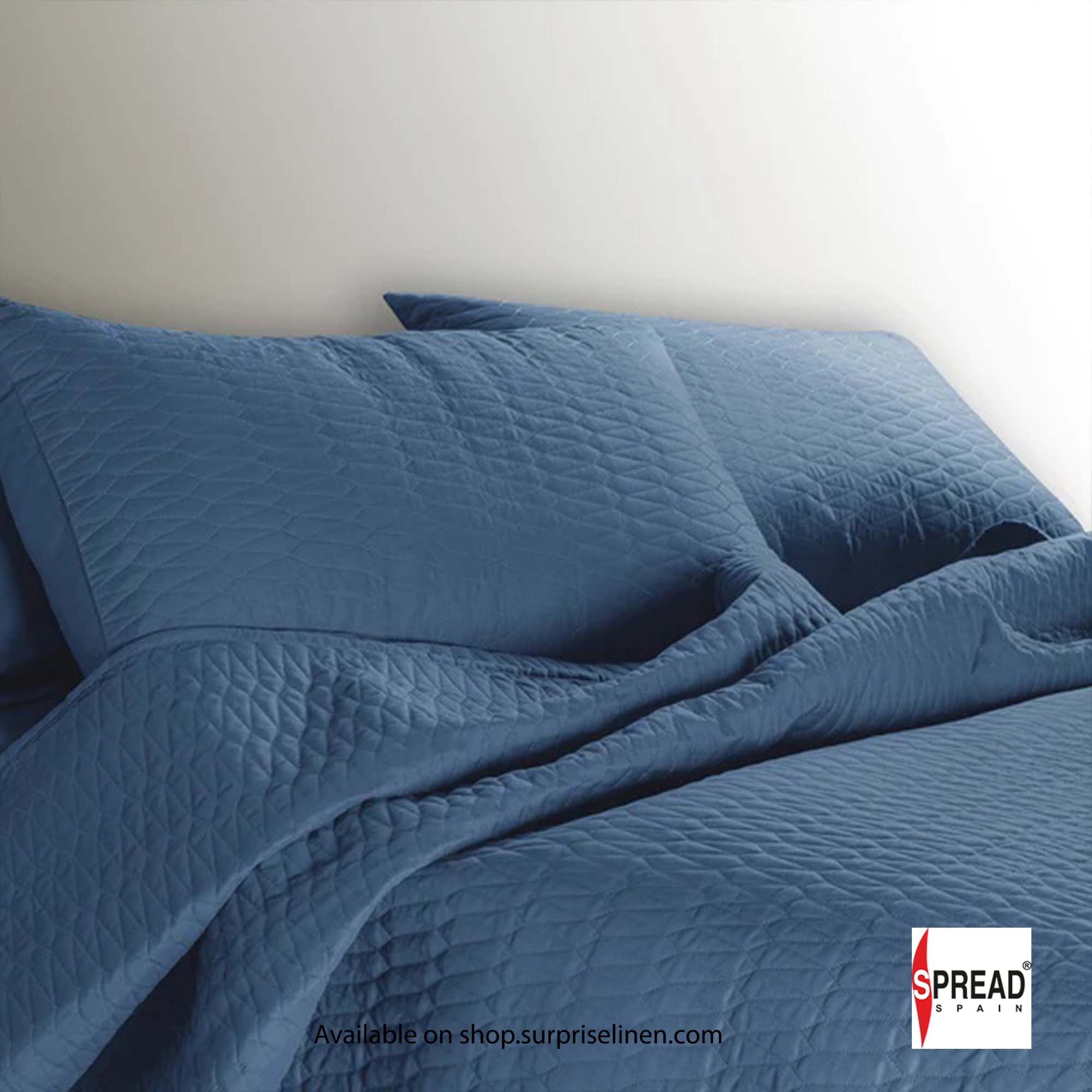 Spread Spain - Crystal Day And Night 3 Pcs Bed Cover Set (Blue Heaven)