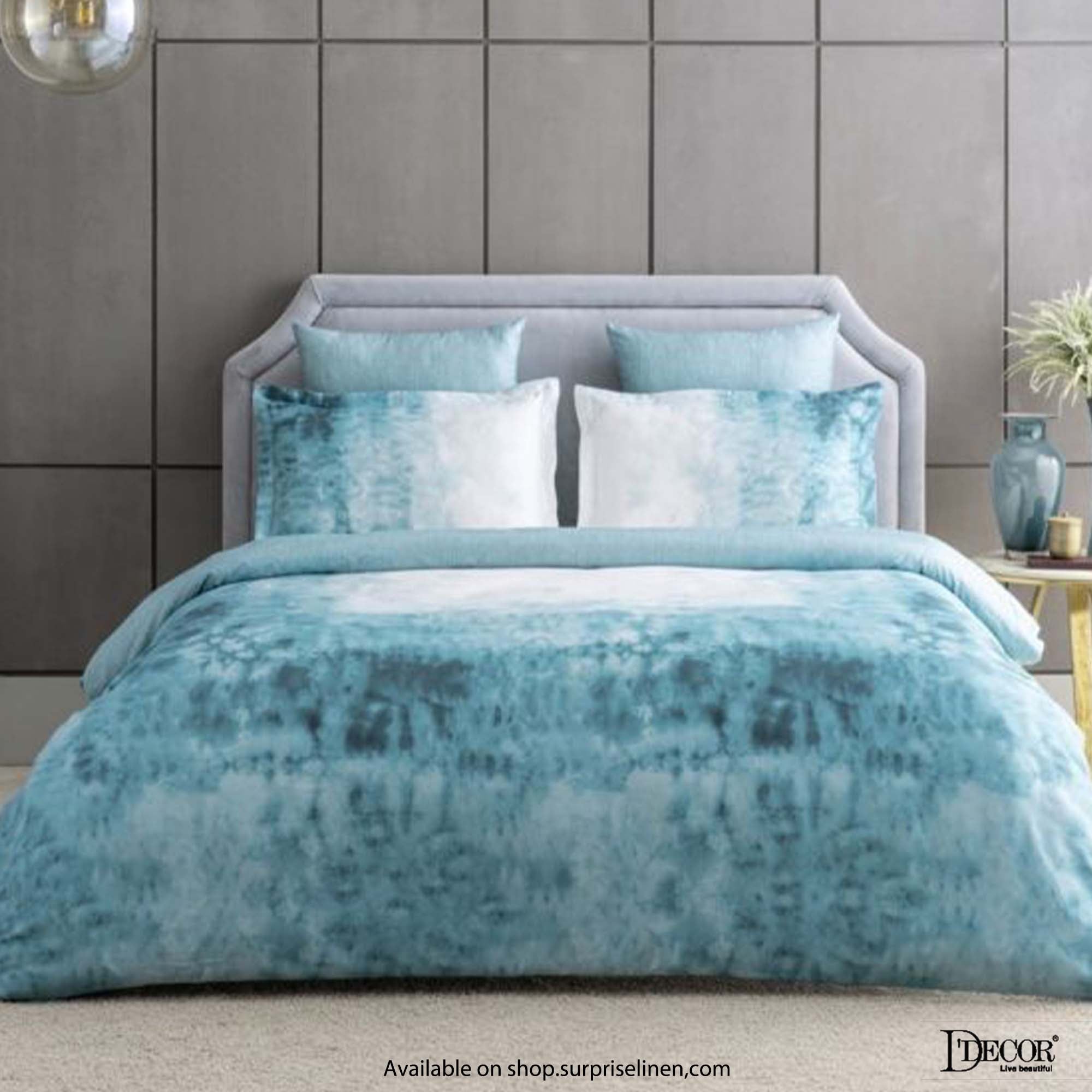 D'Decor - Esteem Ombre Gradiance 100% Cotton 4 Pc Bed in a Bag Set (Sky Blue)