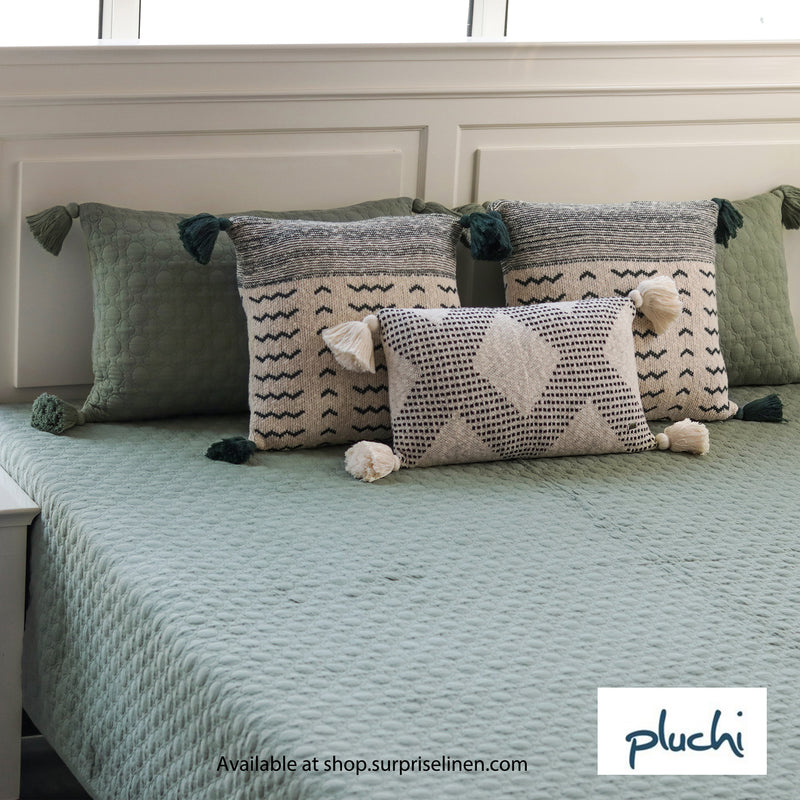 Pluchi - Bubbly Collection 3 Pcs Bedcover Set (Ryegrass)