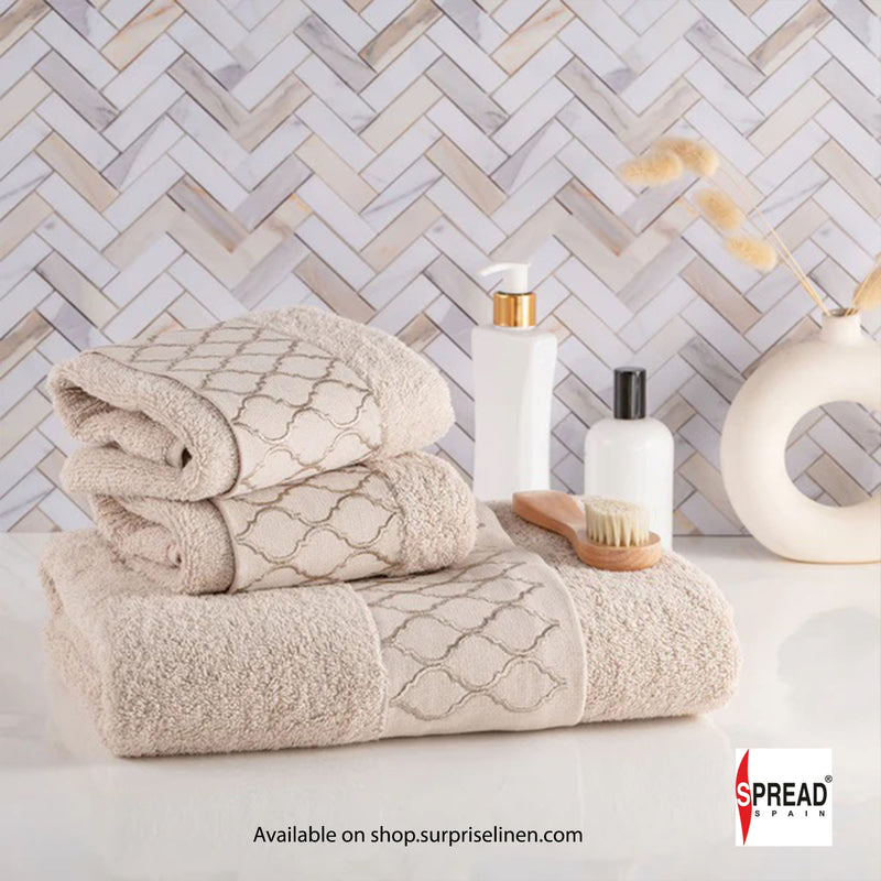 Spread Spain - Picasso Pastoral Ares Bath Premium Towels (Beige)