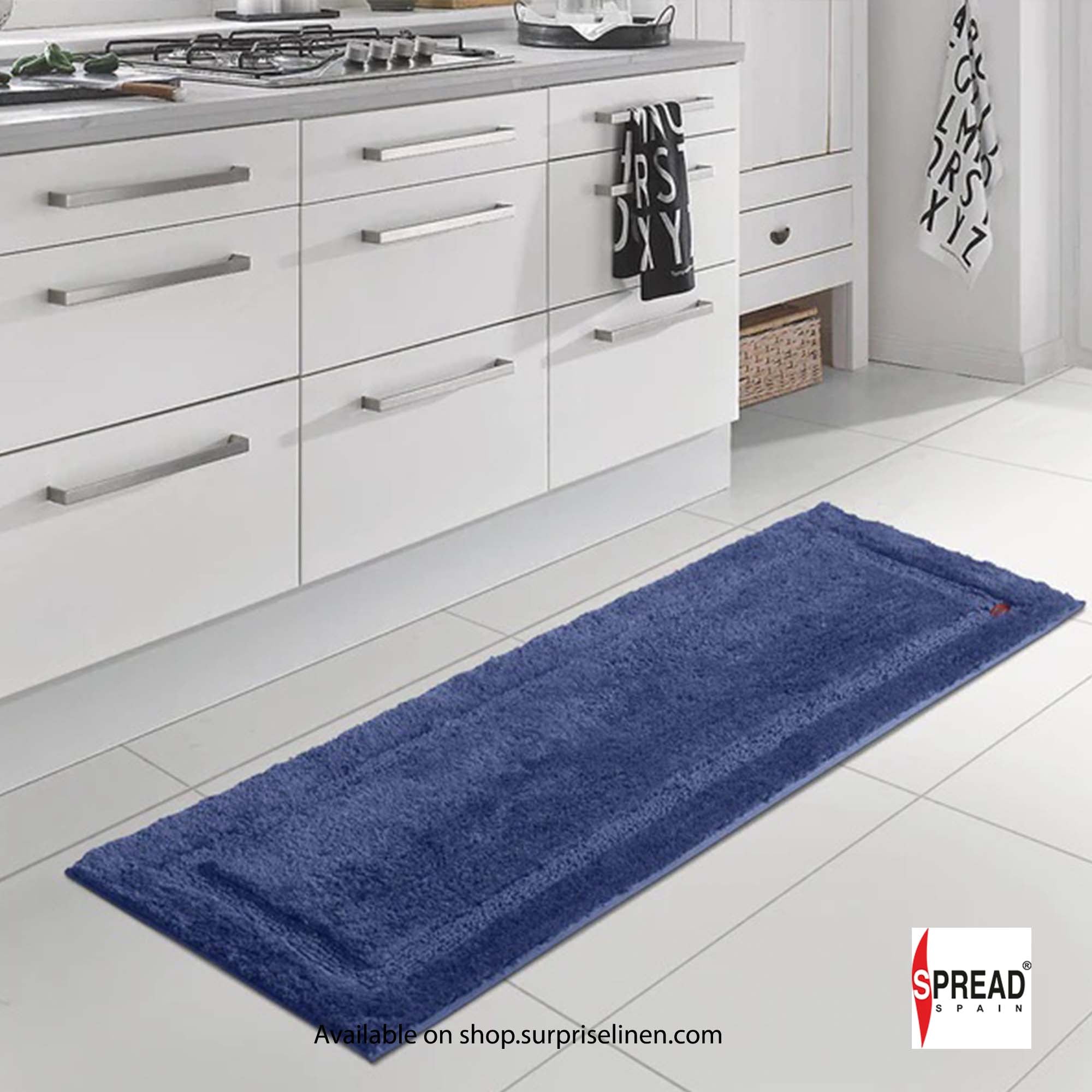 Spread Spain - Superba Luxury Bath Mats (Navy Blue)