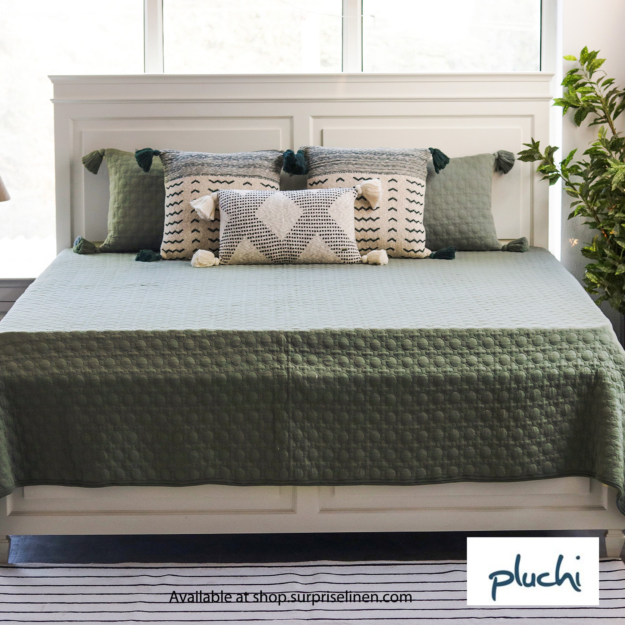 Pluchi - Bubbly Collection 3 Pcs Bedcover Set (Ryegrass)