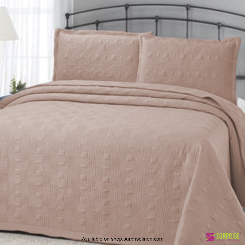 Surprise Home - Elegance 3 Pcs Quilted Bed Cover Set (Portabella)