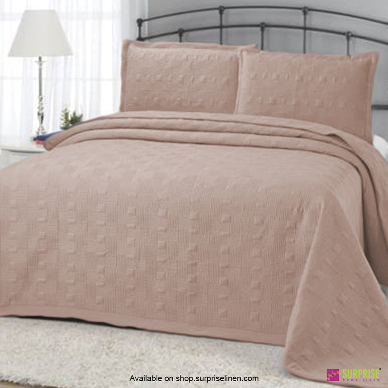 Surprise Home - Elegance 3 Pcs Quilted Bed Cover Set (Portabella)