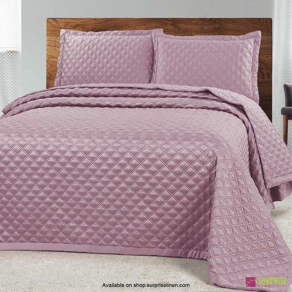 Surprise Home - Luxe 3 Pcs Quilted Bed Cover Set (Orchid)