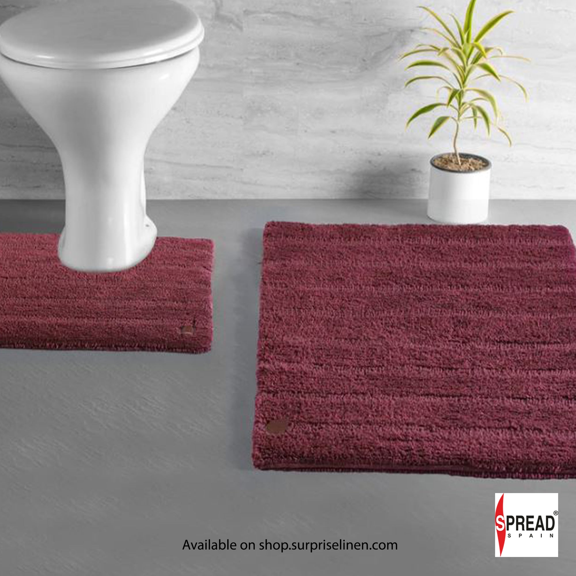 Spread Spain - Mushy Cotton Mats (Maroon)