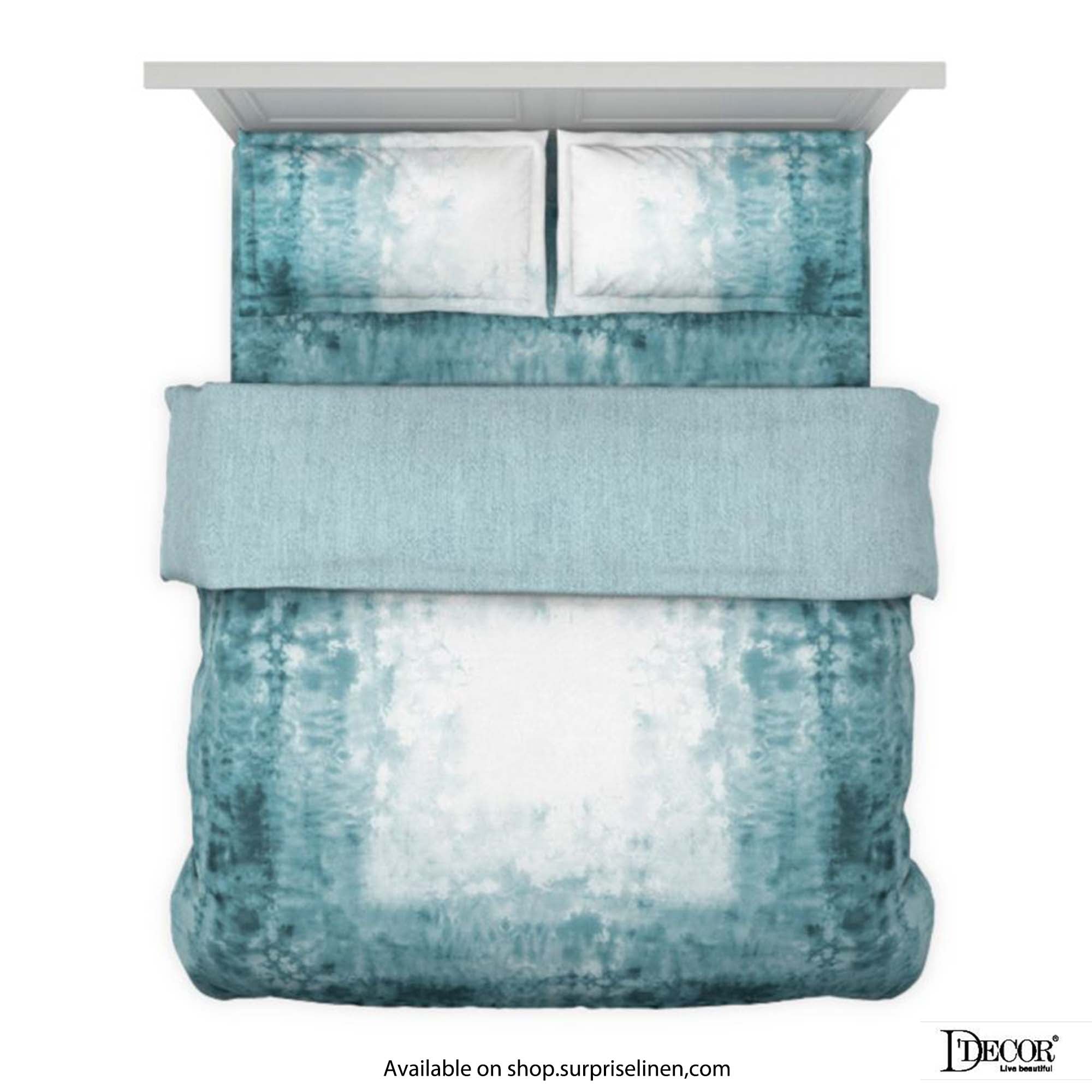 D'Decor - Esteem Ombre Gradiance 100% Cotton 4 Pc Bed in a Bag Set (Sky Blue)