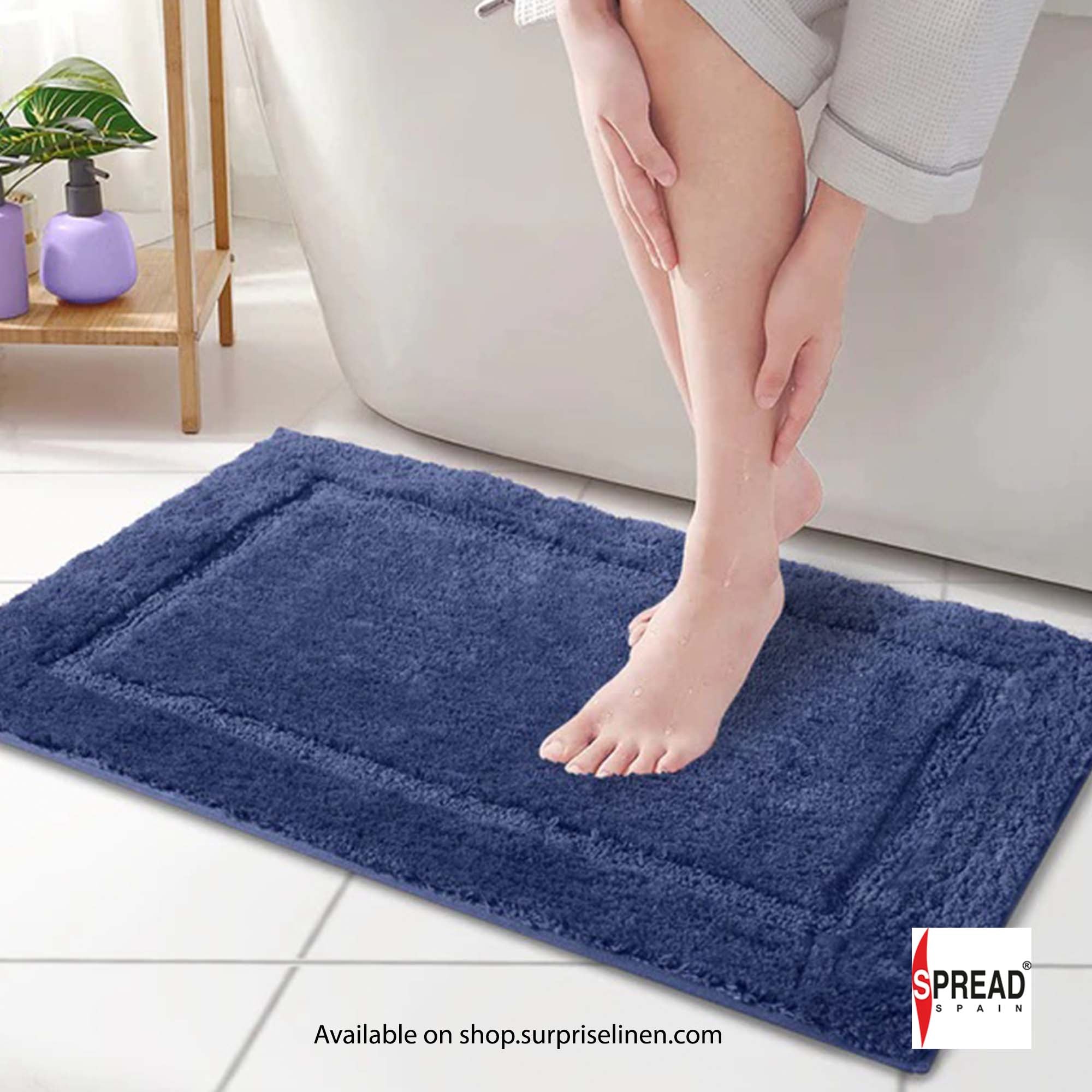 Spread Spain - Superba Luxury Bath Mats (Navy Blue)