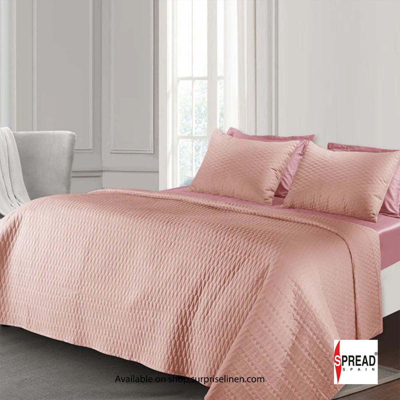 Spread Spain - Crystal Day And Night 3 Pcs Bed Cover Set (Dusty Rose)