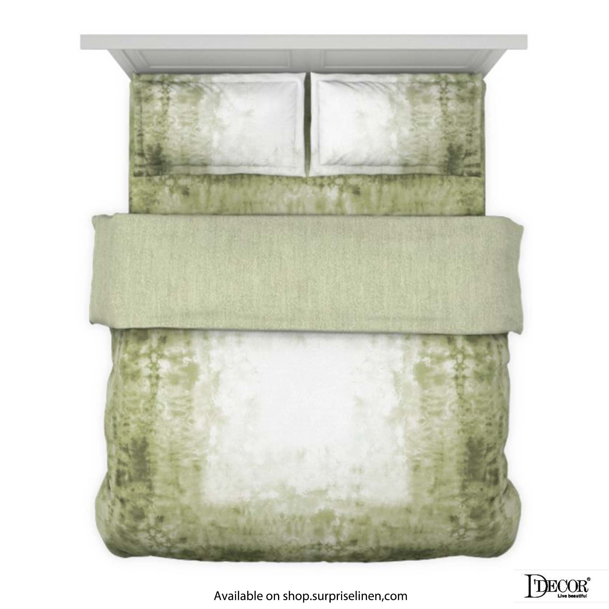 D'Decor - Esteem Ombre Gradiance 100% Cotton 4 Pc Bed in a Bag Set (Green)