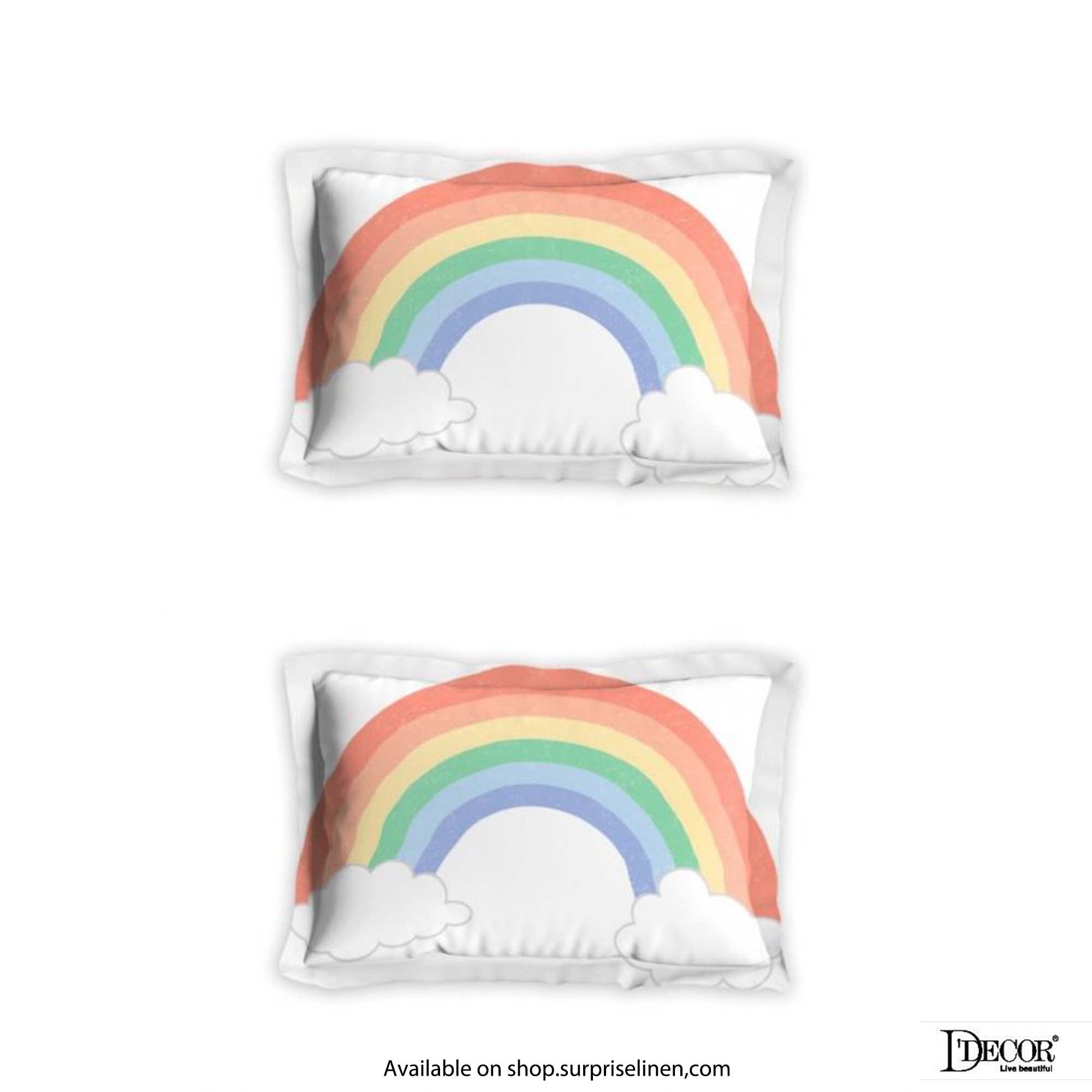 D'Decor - Kids Economy Collection Rainbow Bedsheet Set