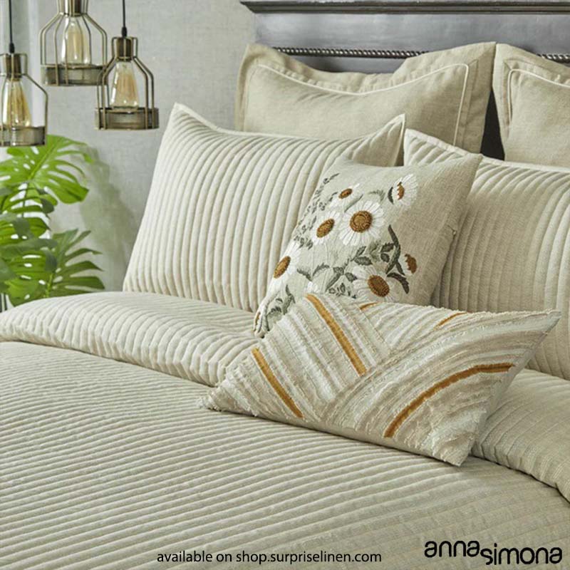 Anna Simona - Oasis 7 Pcs Linen Duvet Ensemble Set