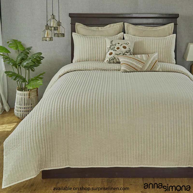 Anna Simona - Oasis 7 Pcs Linen Duvet Ensemble Set