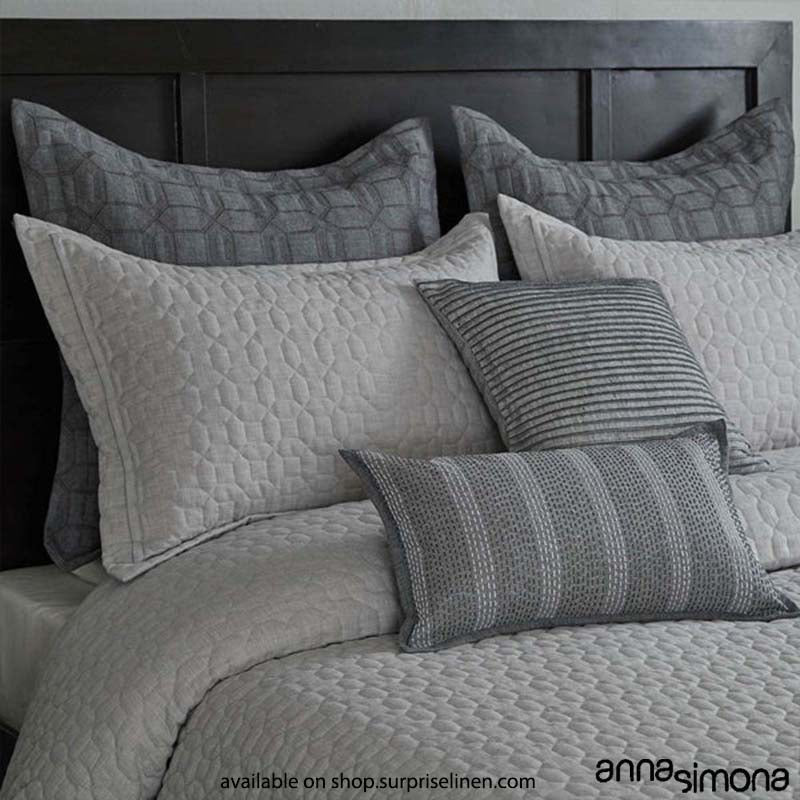 Anna Simona - Quinn 7 Pcs Cotton & Jacquard Duvet Ensemble Set