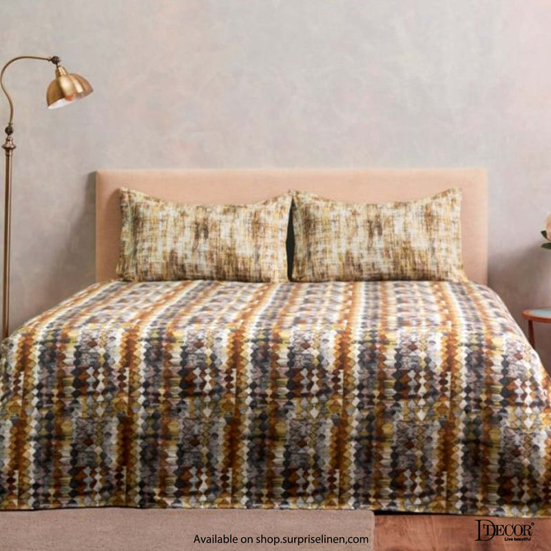 D'Decor - Evita Collection 100% Cotton Non Quilted 3 Pcs Bedcover Set (Adire)