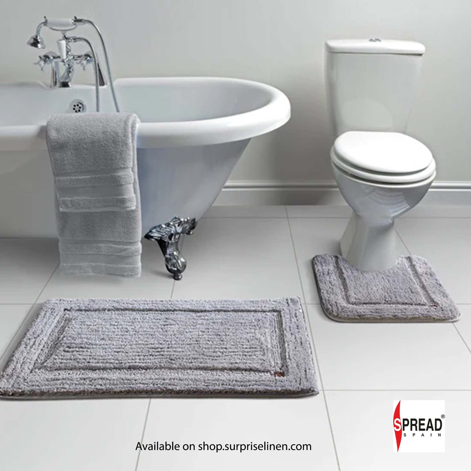 Spread Spain - Superba Luxury Bath Mats (Grey)