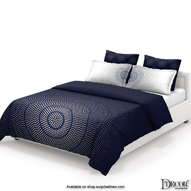 D'Decor- Techno Collection Vector Black Bed Sheet Set