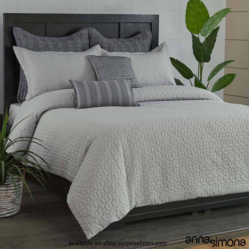 Anna Simona - Quinn 7 Pcs Cotton & Jacquard Duvet Ensemble Set