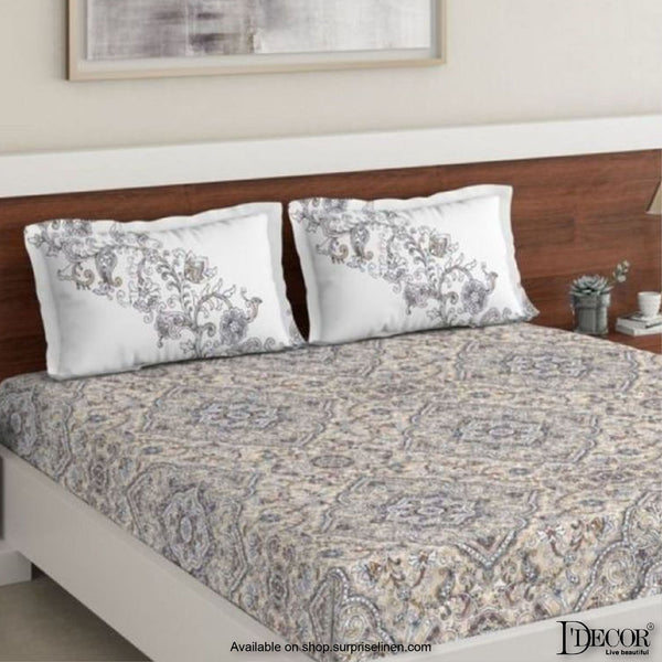 D'Decor- Primary Collection Frost Gray Bed Sheet Set