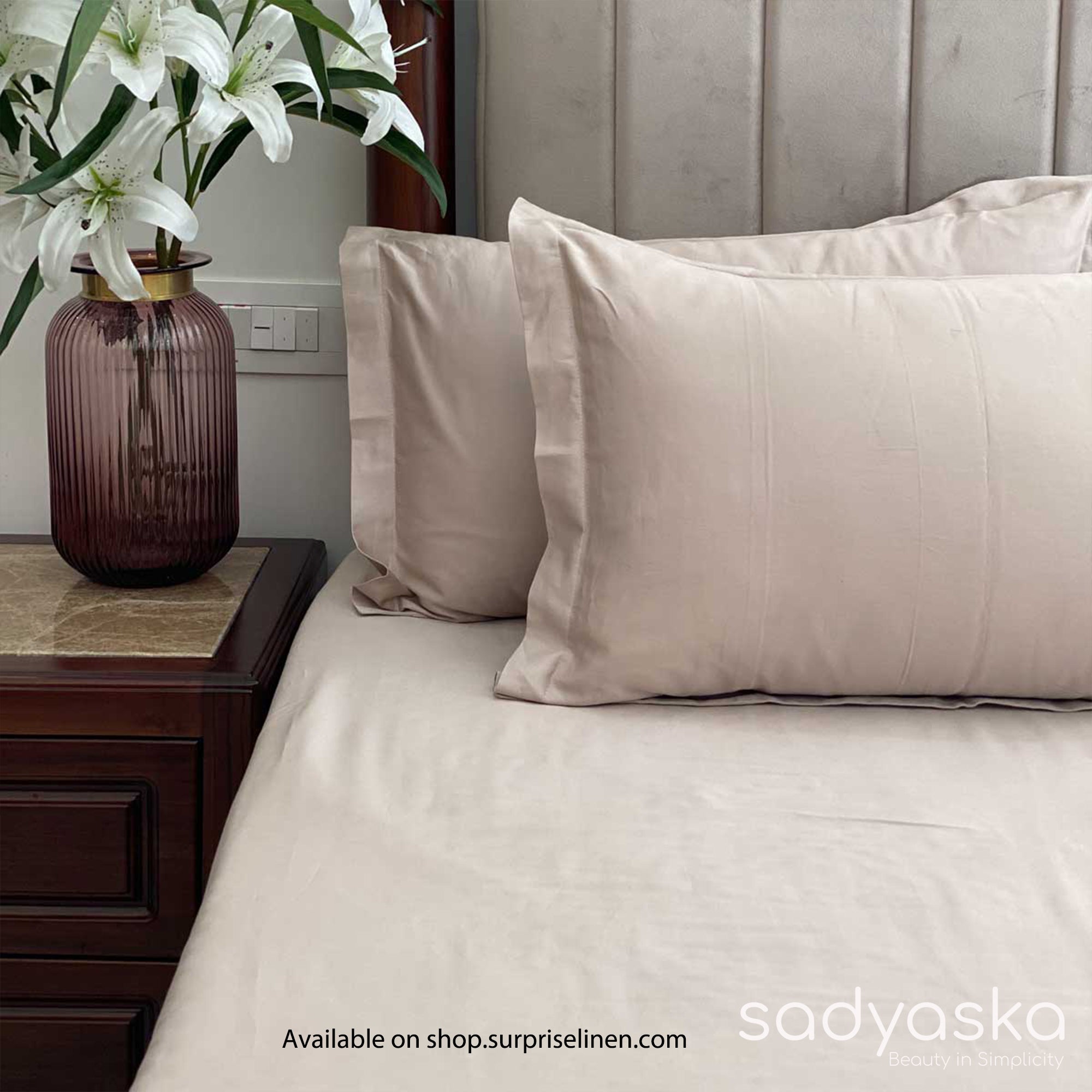 Sadyaska - Luxe Collection Bedsheet Set (Beige)