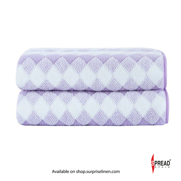 Spread Spain - Cubix 100% Cotton Super Soft & High Absorbent Towels (Purple)