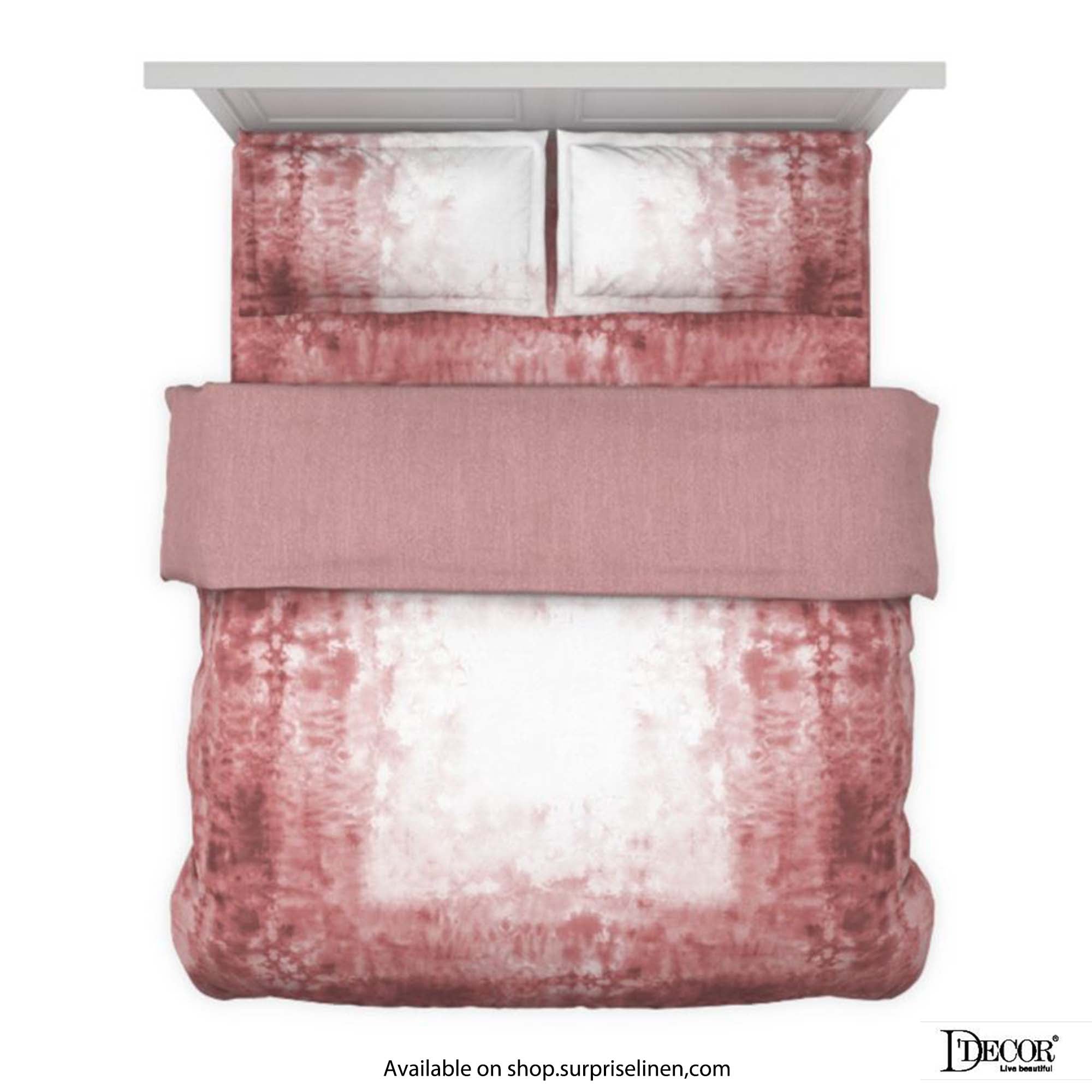 D'Decor - Esteem Ombre Gradiance 100% Cotton 4 Pc Bed in a Bag Set (Brick)