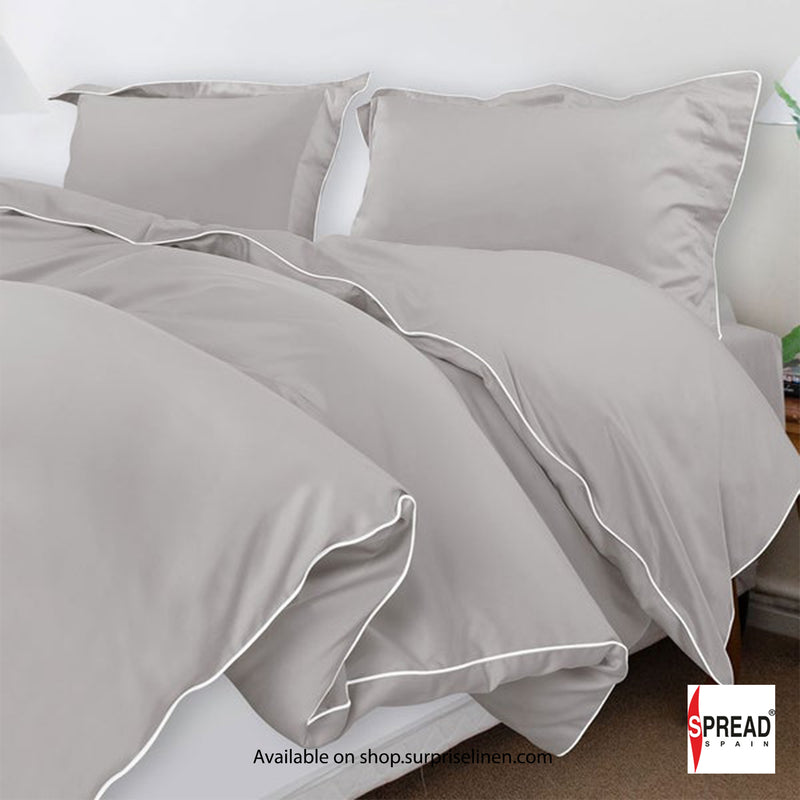 Spread Spain - The Italian Collection 500 Thread Count Cotton Bedsheet Set (Light Grey)