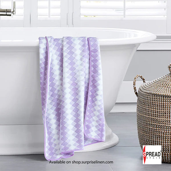 Spread Spain - Cubix 100% Cotton Super Soft & High Absorbent Towels (Purple)