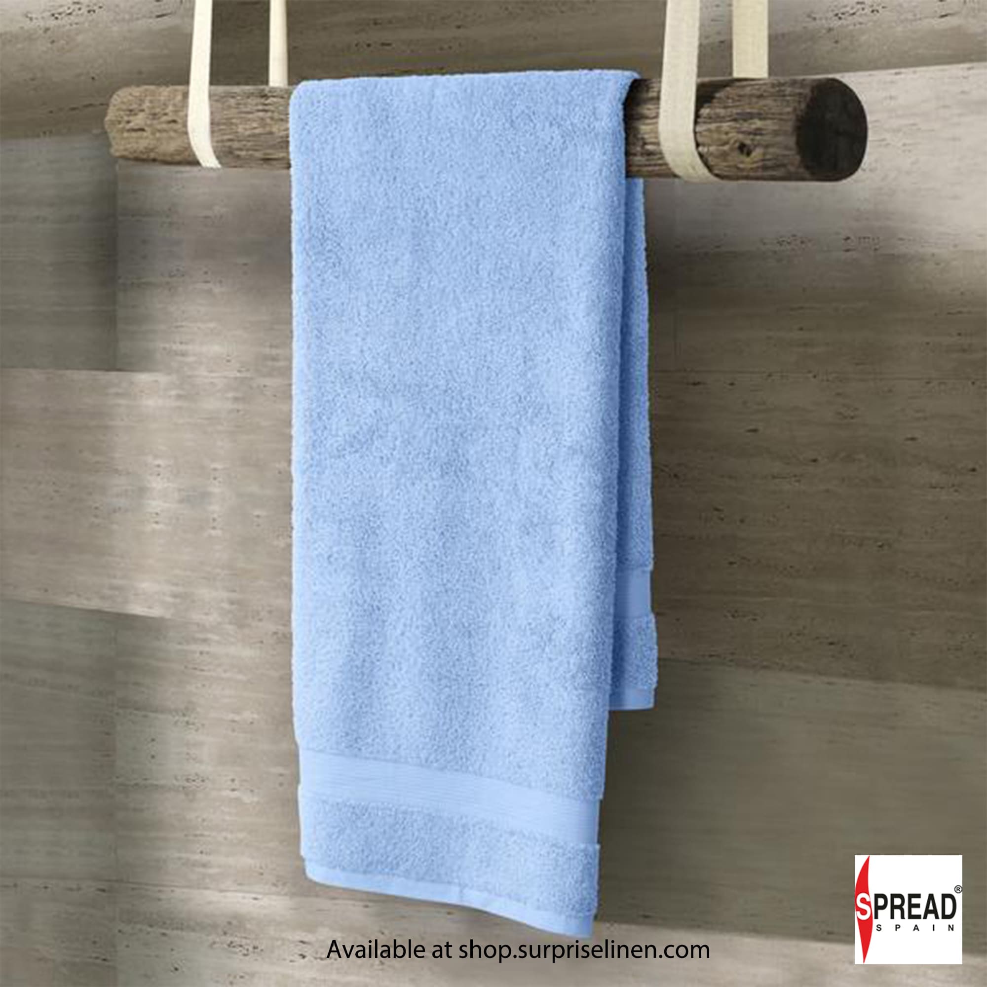 Spread Spain - Ring Spun Cotton Luxurious Bath Towels (Blue)