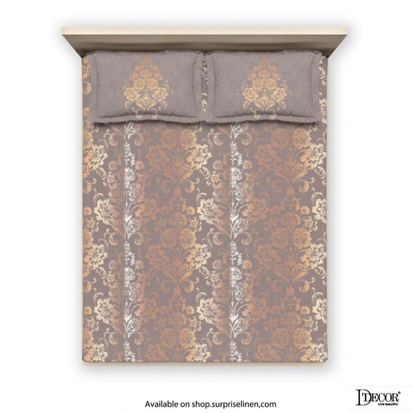 D'Decor - Evita Collection 100% Cotton Non Quilted 3 Pcs Bedcover Set (Sun Drop)