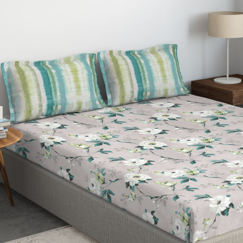 D'Decor - Primary Collection Vapor Grey Bed Sheet Set